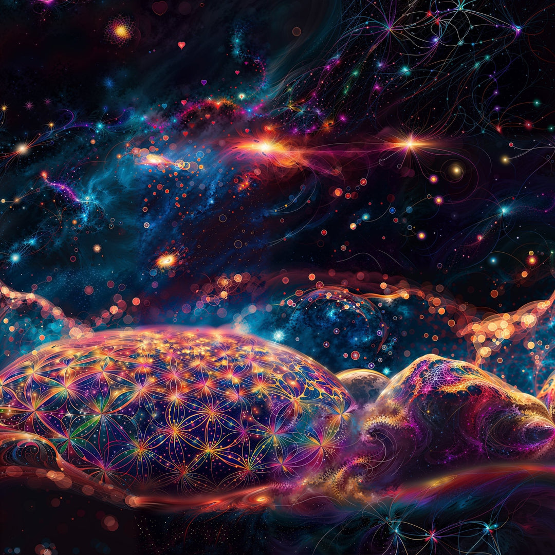 Cosmic Energy Tapestry Artwork Collection - g(0D·IO)