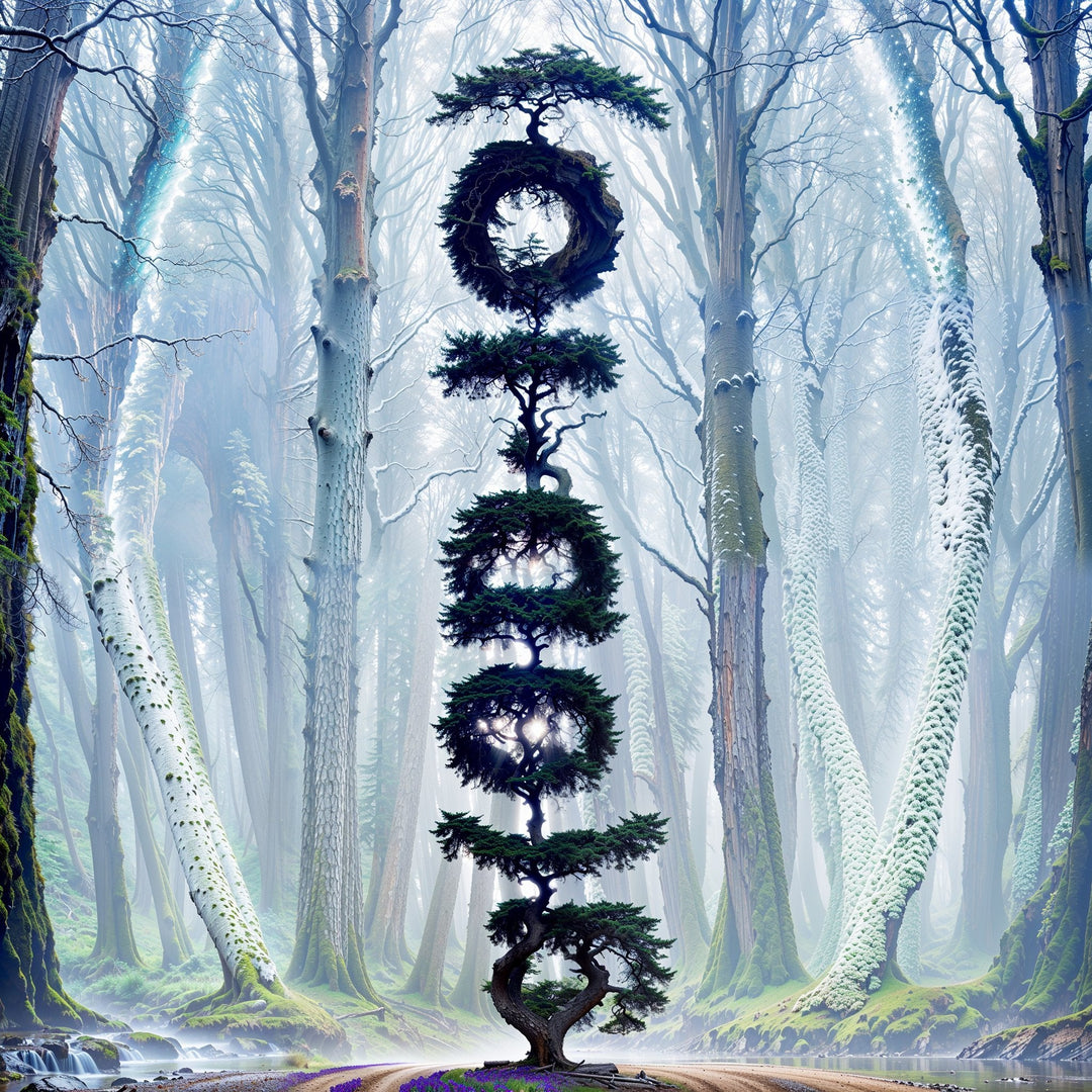 Enigmatic Forest Spiral Artwork Collection - g(0D·IO)