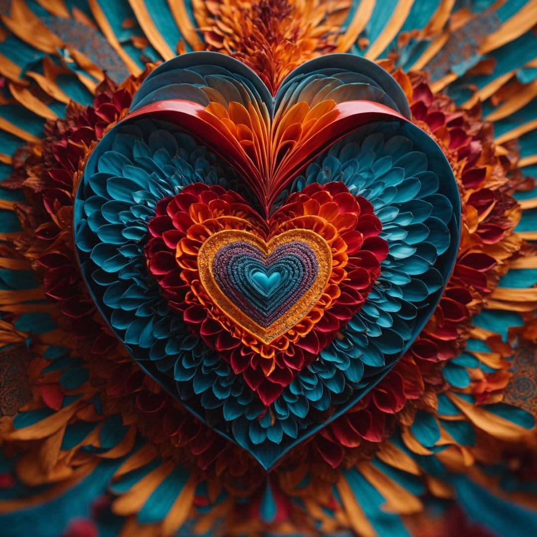 Ethereal Heart Mandala Artwork Collection - g(0D·IO)