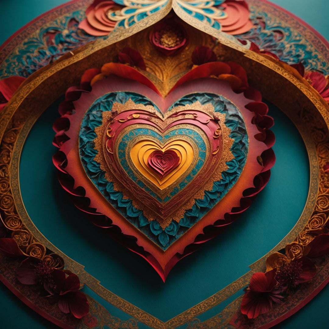 Intricate Heart Mandala Artwork Collection - g(0D·IO)