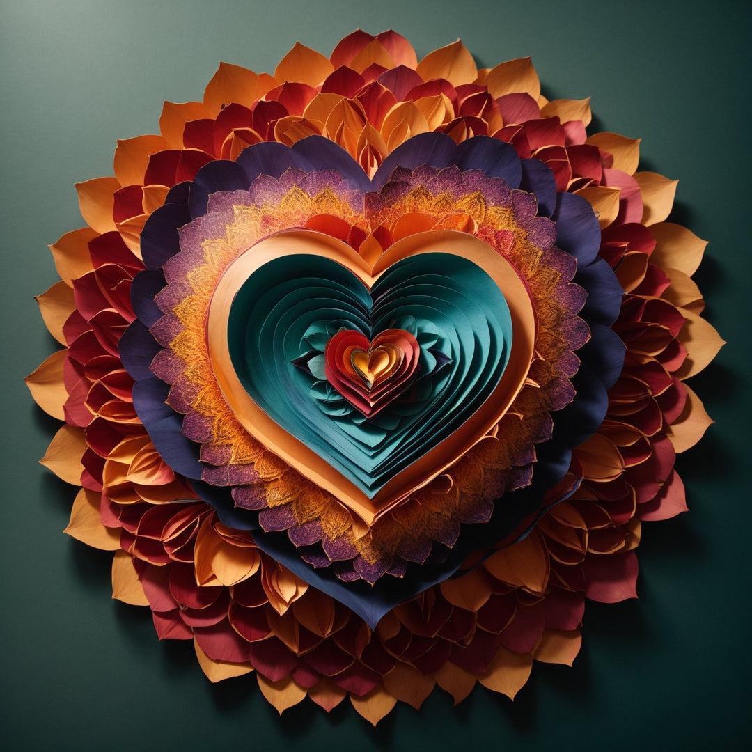 Layered Heart Bloom Artwork Collection - g(0D·IO)