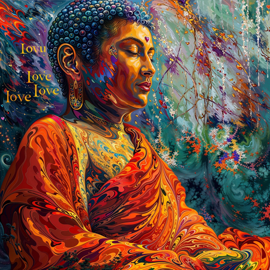 Meditative Vibrant Tranquility Artwork Collection - g(0D·IO)