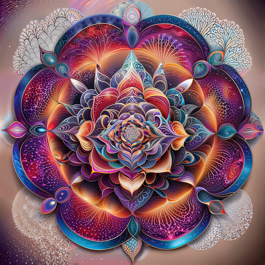 Mystical Floral Mandala Artwork Collection - g(0D·IO)