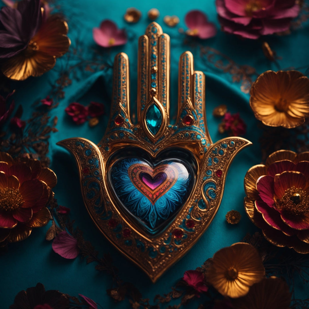 Mystical Heart Hamsa Artwork Collection - g(0D·IO)