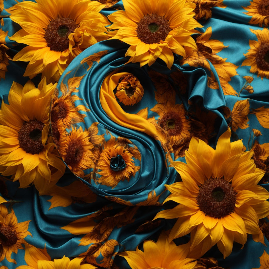 Sunflower Satin Swirl Artwork Collection - g(0D·IO)