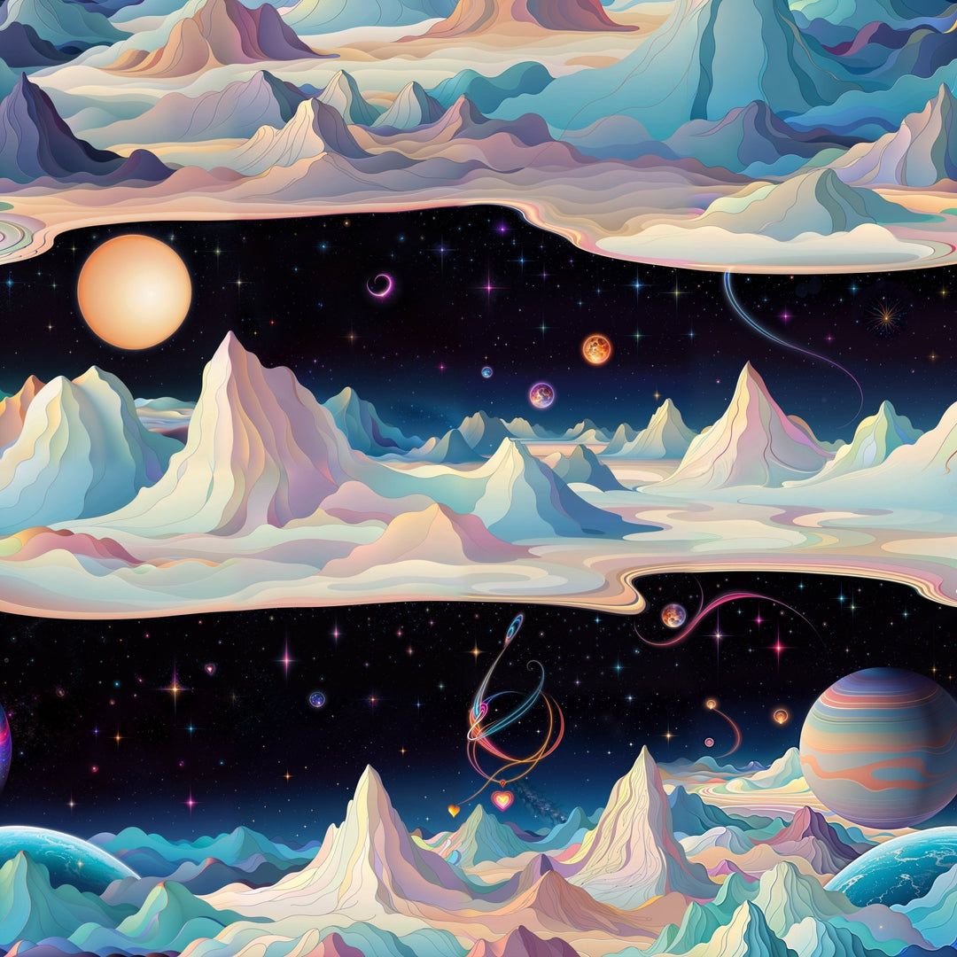 Surreal Cosmic Landscape Artwork Collection - g(0D·IO)