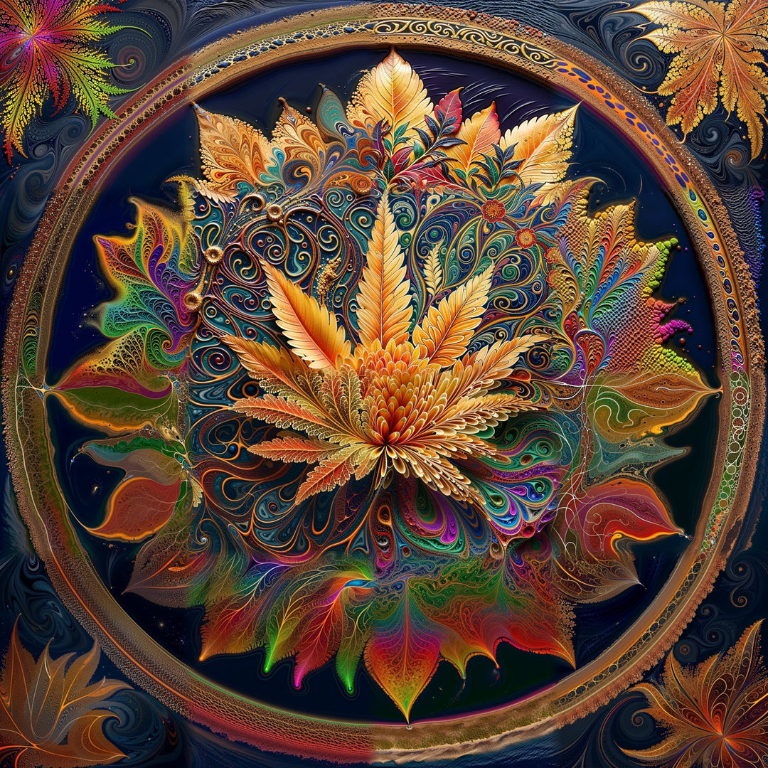 Vibrant Fractal Bloom Artwork Collection - g(0D·IO)