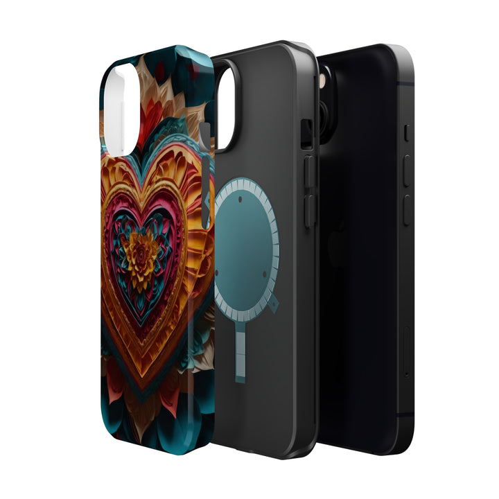 Vibrant Heart Bloom - MagSafe Tough Case