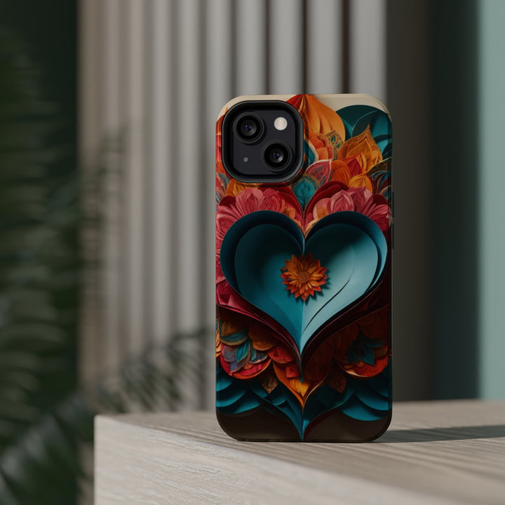 Colorful Heart Blossoms - MagSafe Tough Case