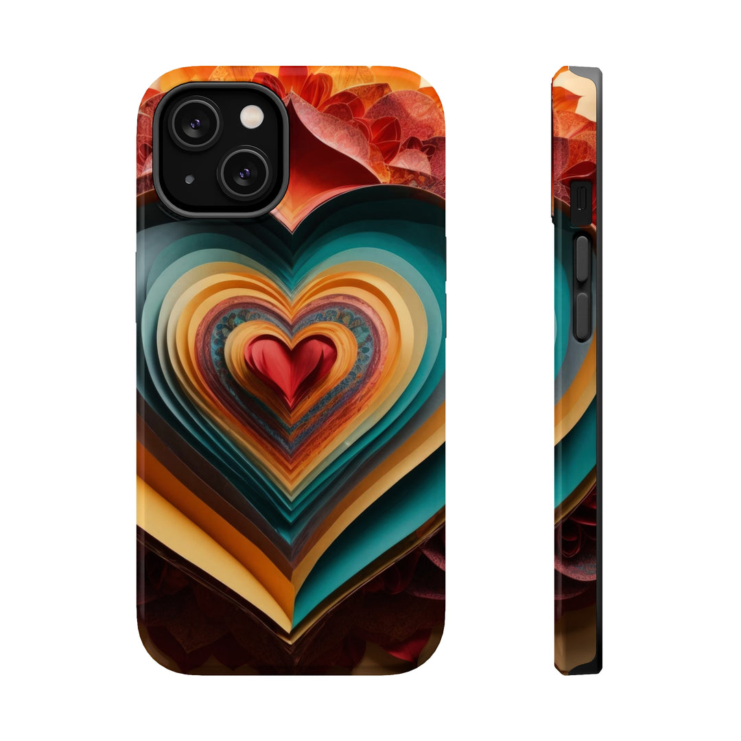 Layered Heart Blossoms - MagSafe Tough Case