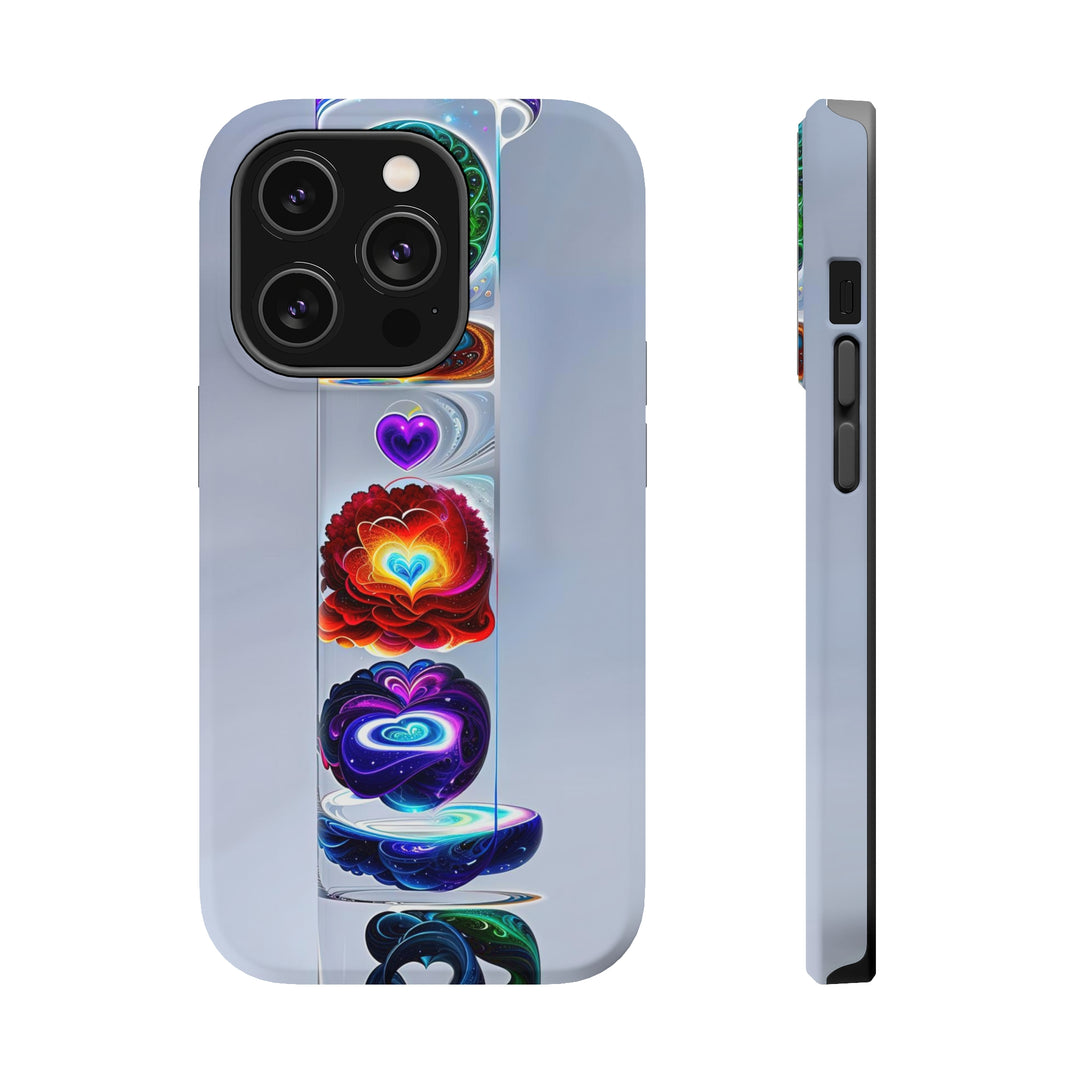 Abstract Chromatic Hearts - MagSafe Tough Case