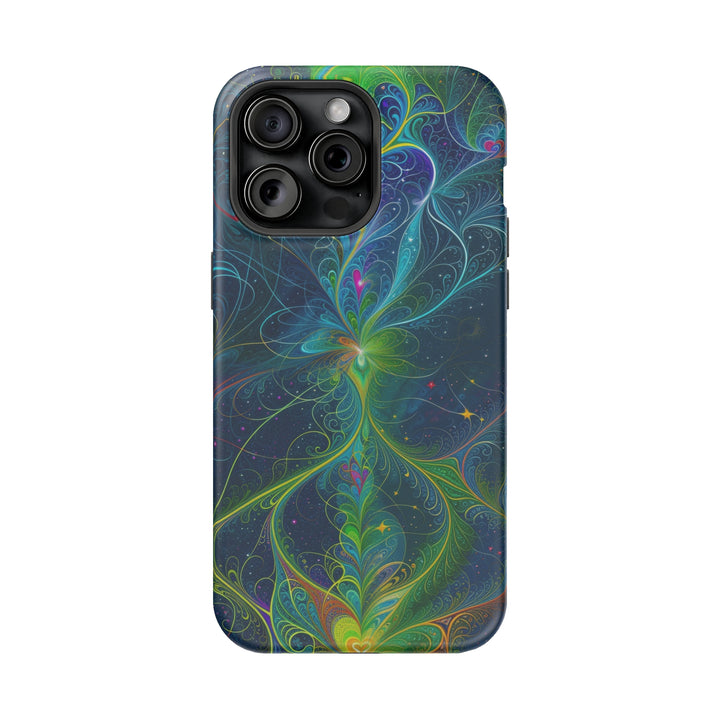 Vibrant Fractal Blossom - MagSafe Tough Case