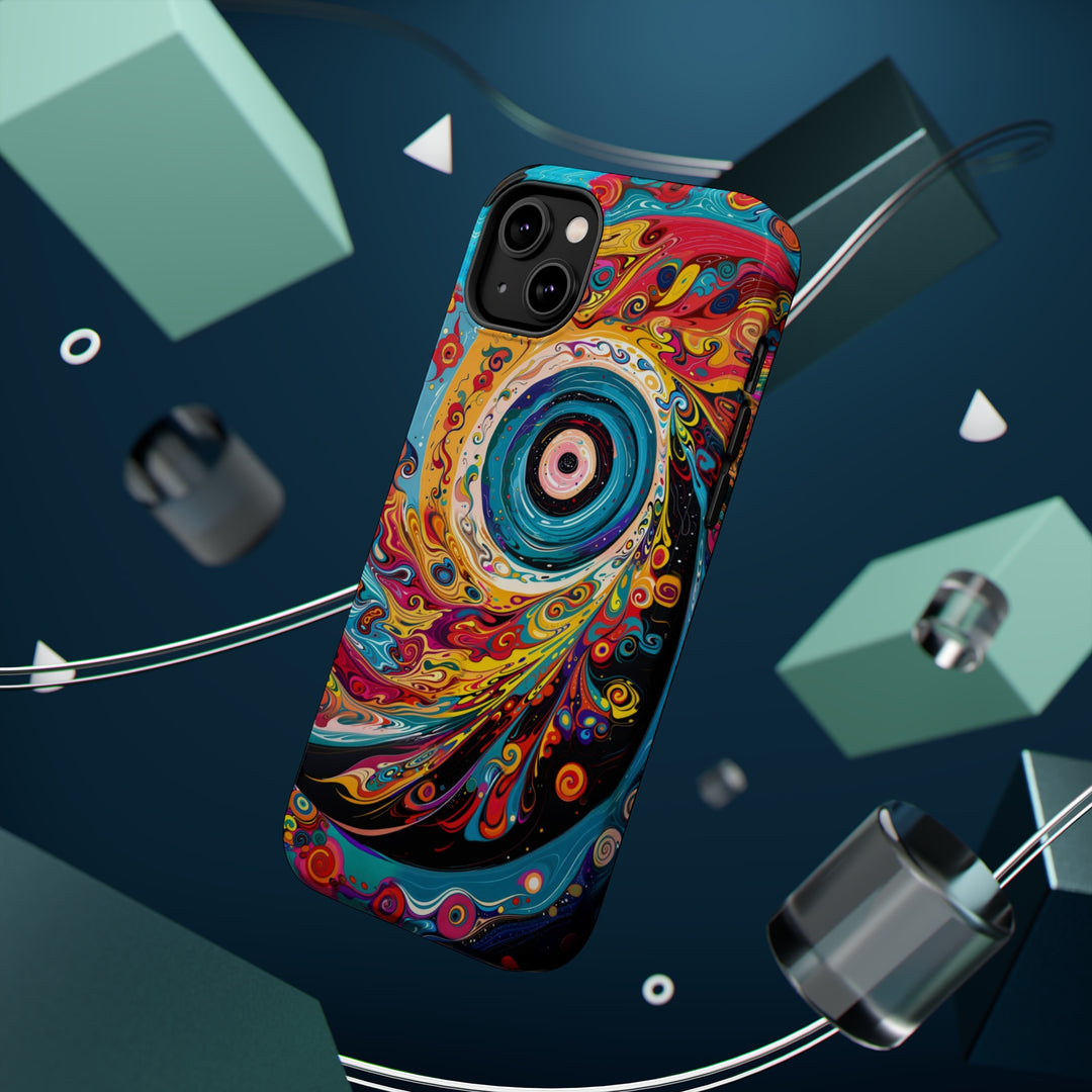 Vibrant Cosmic Swirl - MagSafe Tough Case