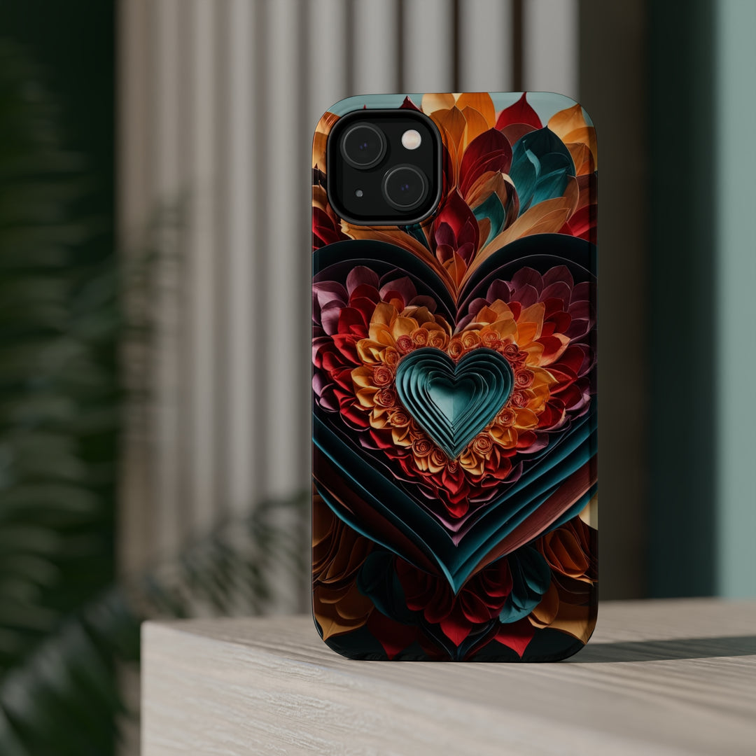 Multilayered Floral Heart - MagSafe Tough Case