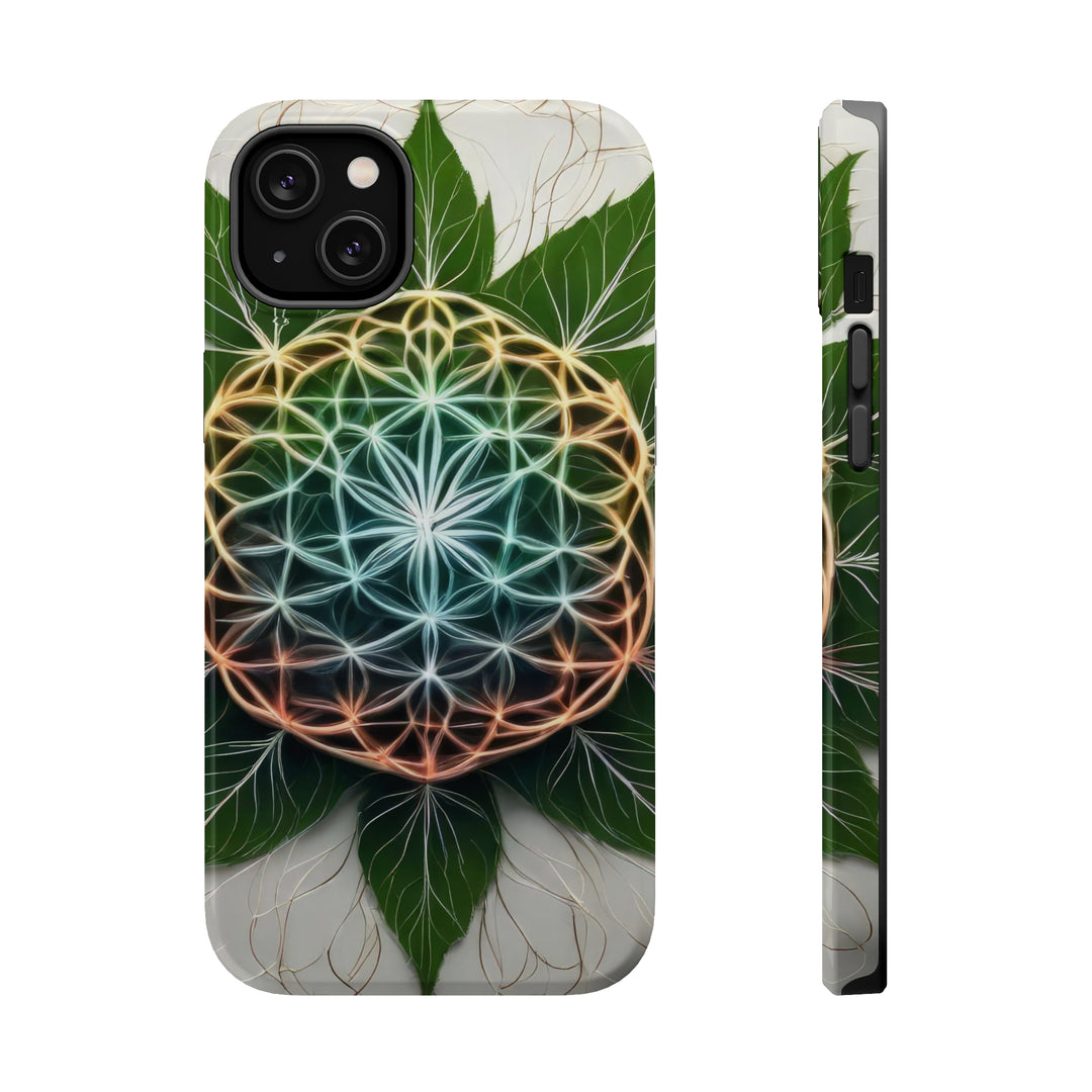 Vibrant Geometric Botanical - MagSafe Tough Case