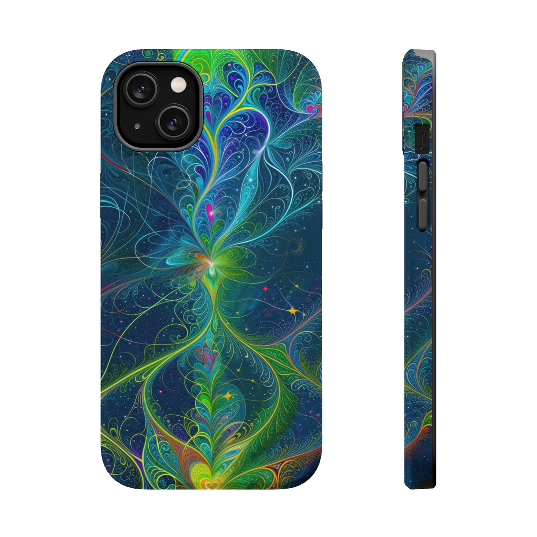 Vibrant Fractal Blossom - MagSafe Tough Case