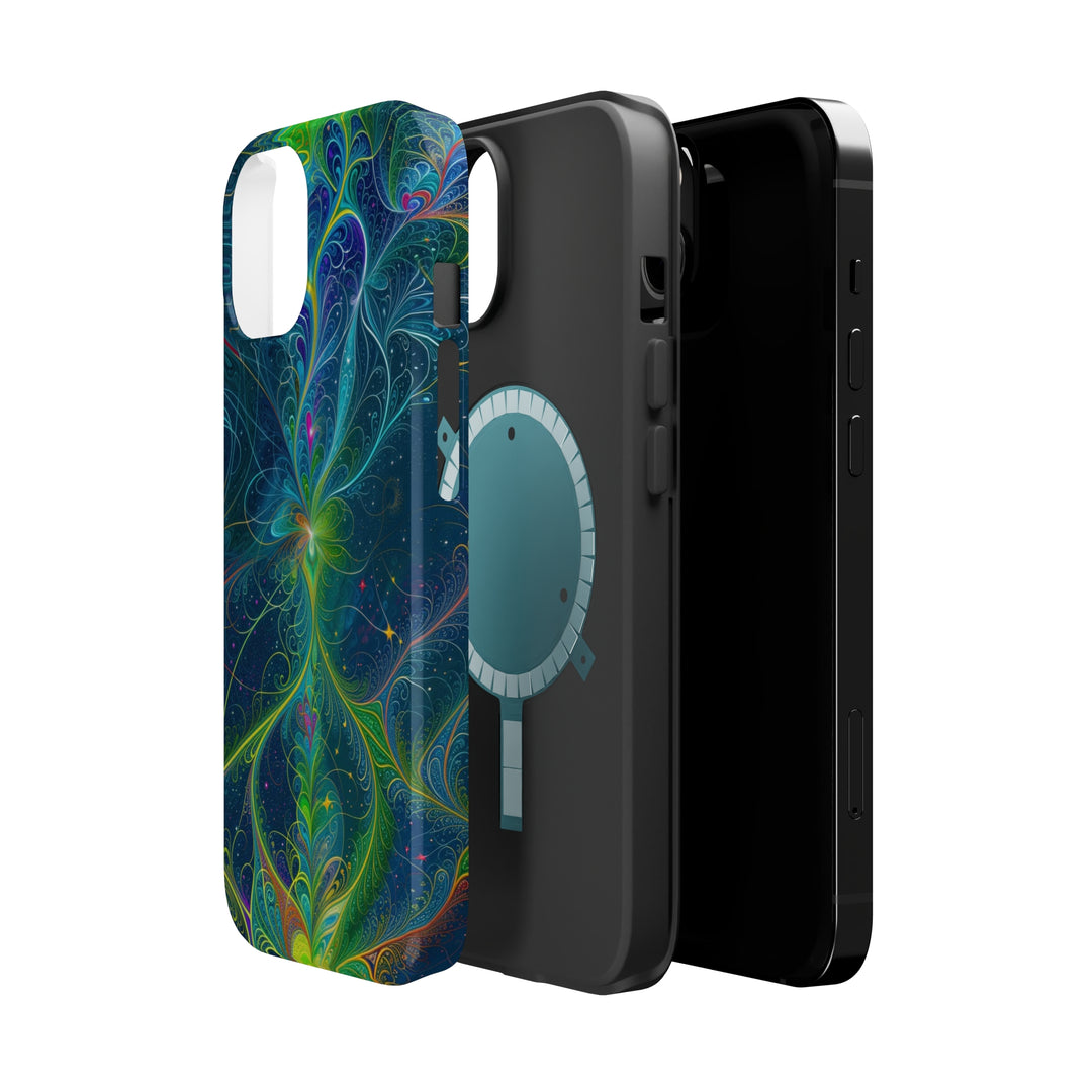 Vibrant Fractal Blossom - MagSafe Tough Case