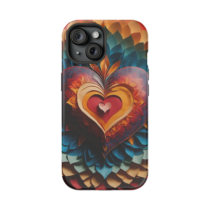 Radiant Heart Bloom - MagSafe Tough Case