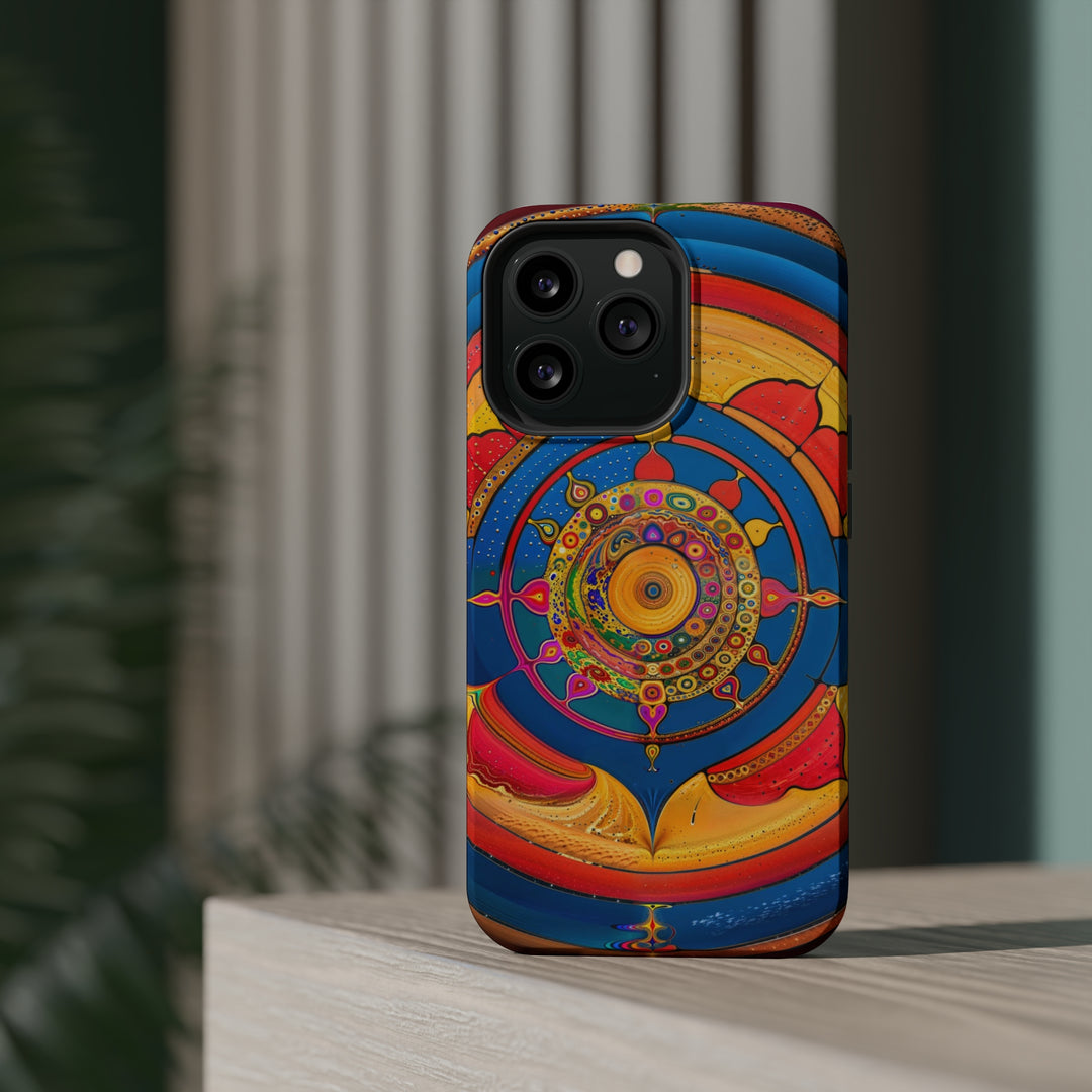 Vibrant Cosmic Spiral - MagSafe Tough Case