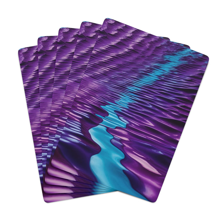 Amethyst Waves Illusion - Poker Cards