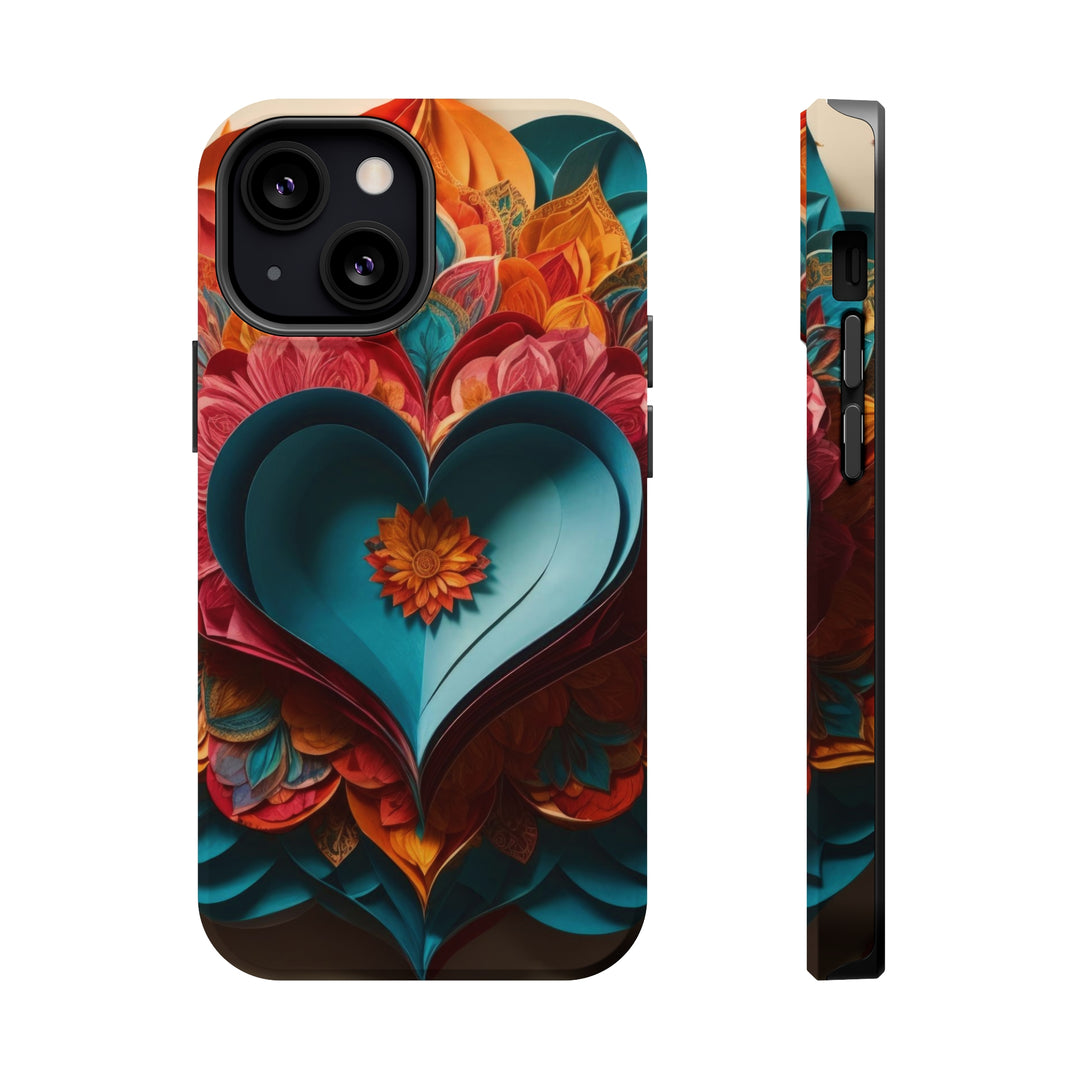 Colorful Heart Blossoms - MagSafe Tough Case