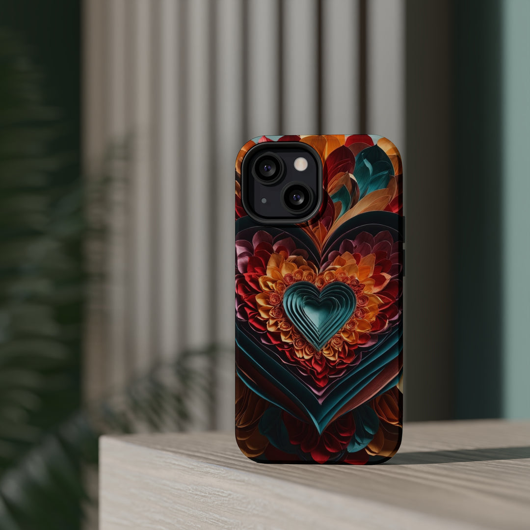 Multilayered Floral Heart - MagSafe Tough Case