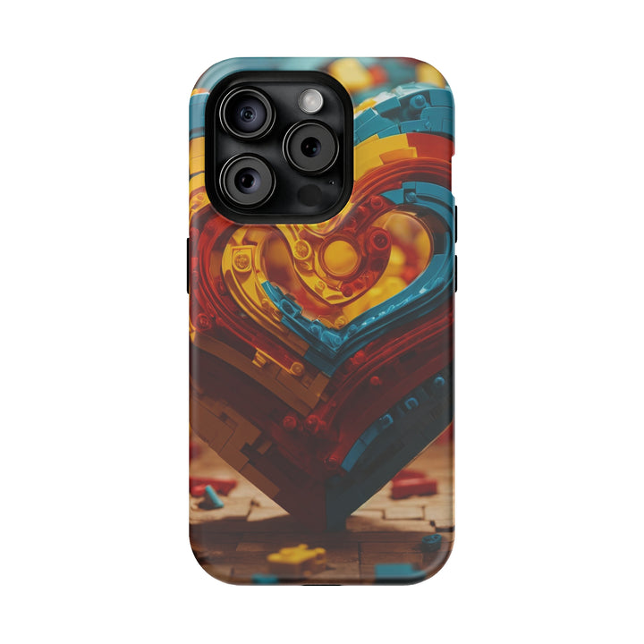 Colorful Heart Construction - MagSafe Tough Case