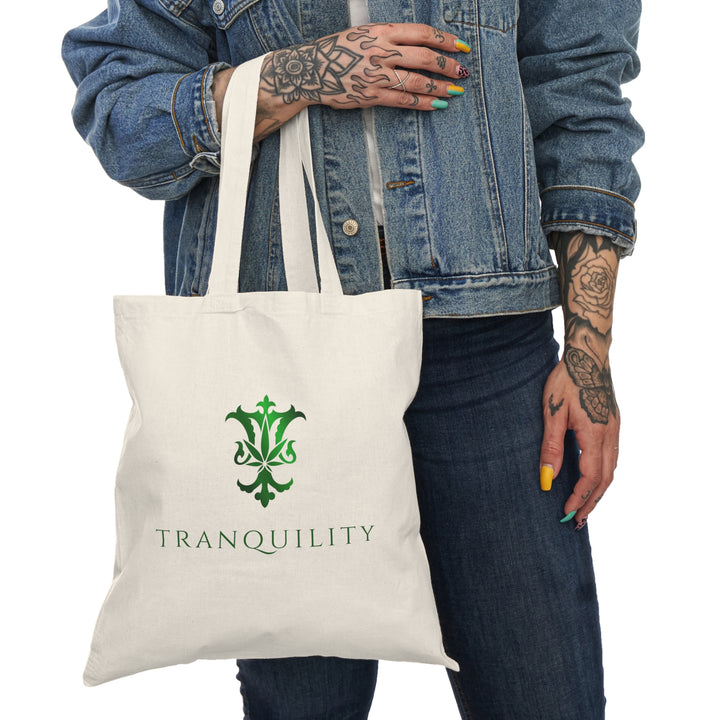 Embroidered Textile Heart - Natural Tote Bag