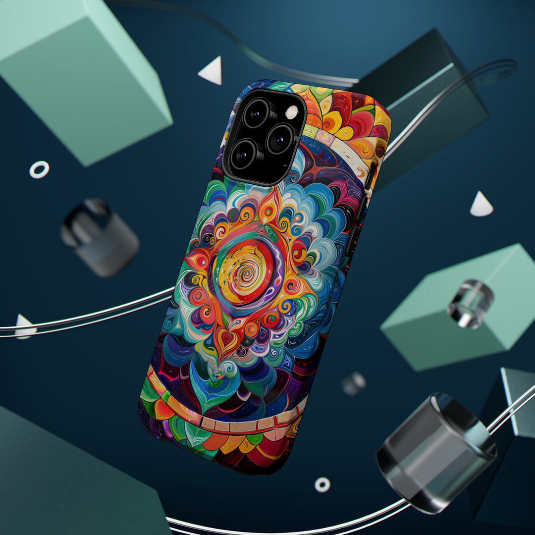 Vibrant Cosmic Mandala - MagSafe Tough Case