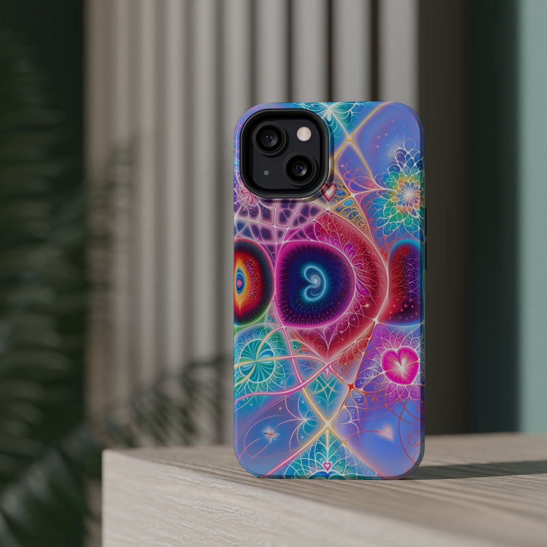 Vibrant Fractal Blossoms - MagSafe Tough Case