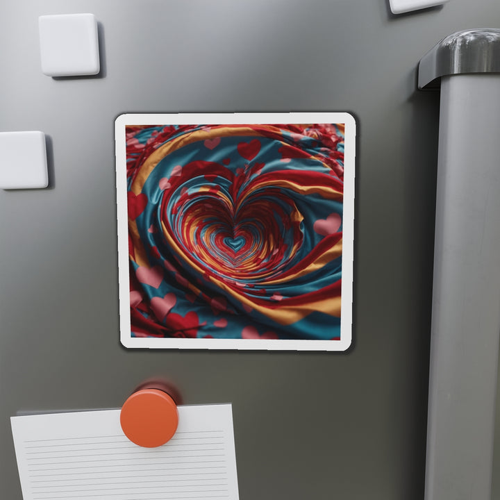 Swirling Heart Embrace - Die-cut Magnet