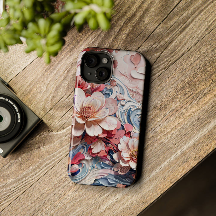 Floral Marble Whirls - MagSafe Tough Case