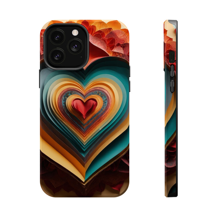 Layered Heart Blossoms - MagSafe Tough Case