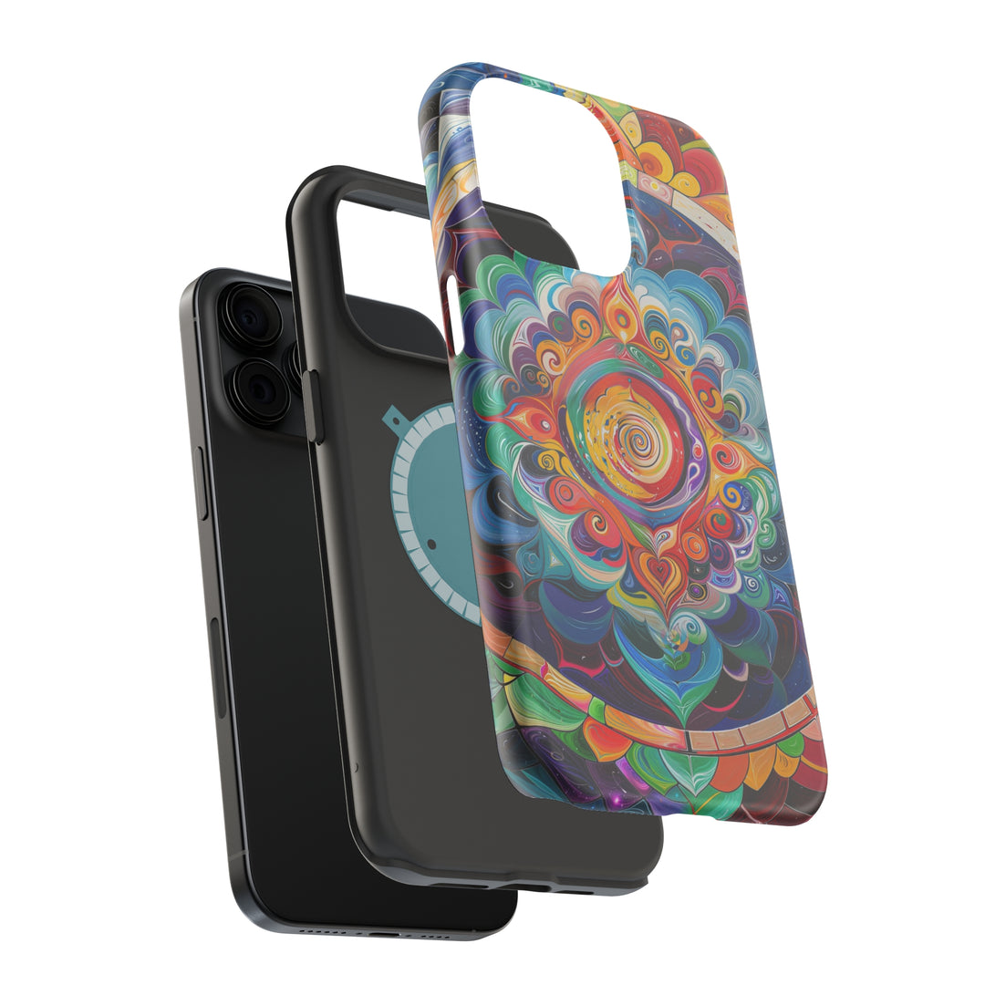 Vibrant Cosmic Mandala - MagSafe Tough Case