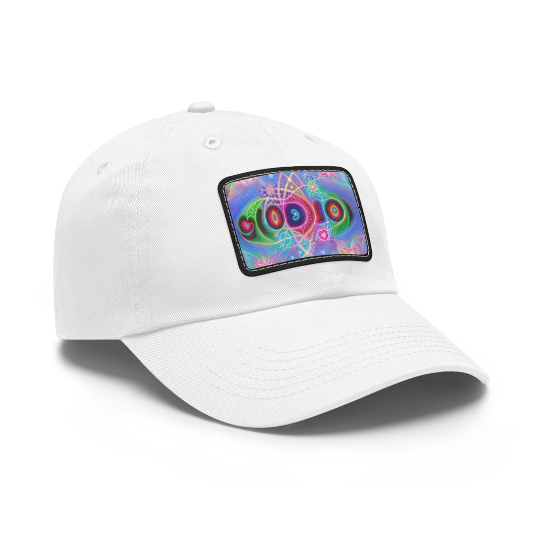 Vibrant Fractal Blossoms - Dad Hat