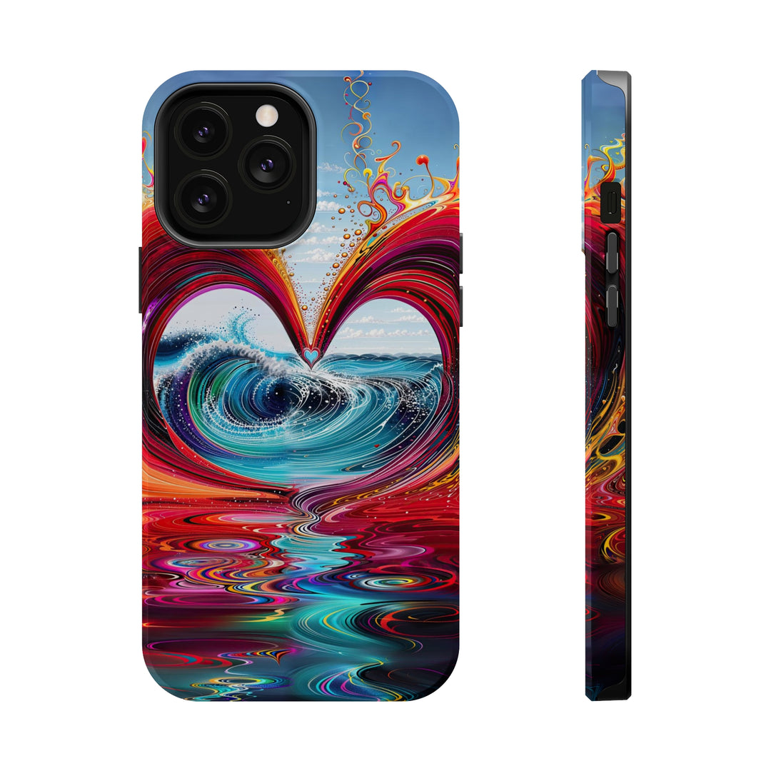 Vibrant Heart Waves - MagSafe Tough Case