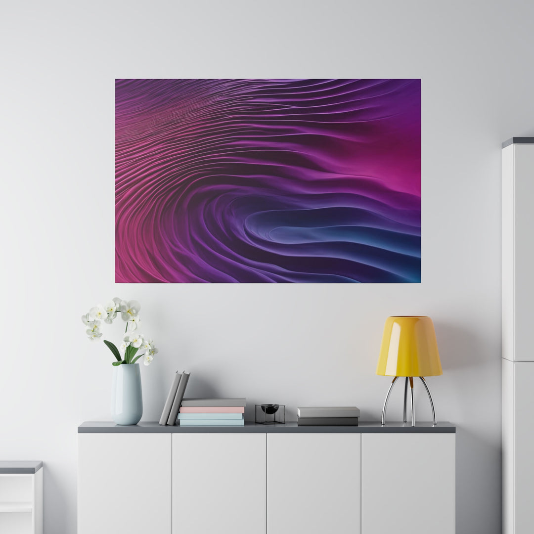 Vibrant Fluid Dynamics - Matte Canvas