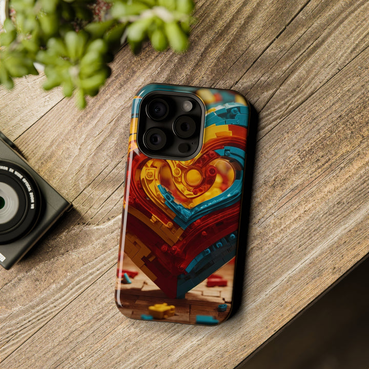 Colorful Heart Construction - MagSafe Tough Case