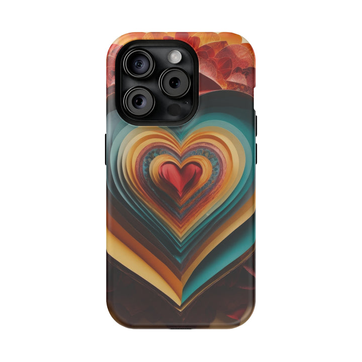 Layered Heart Blossoms - MagSafe Tough Case