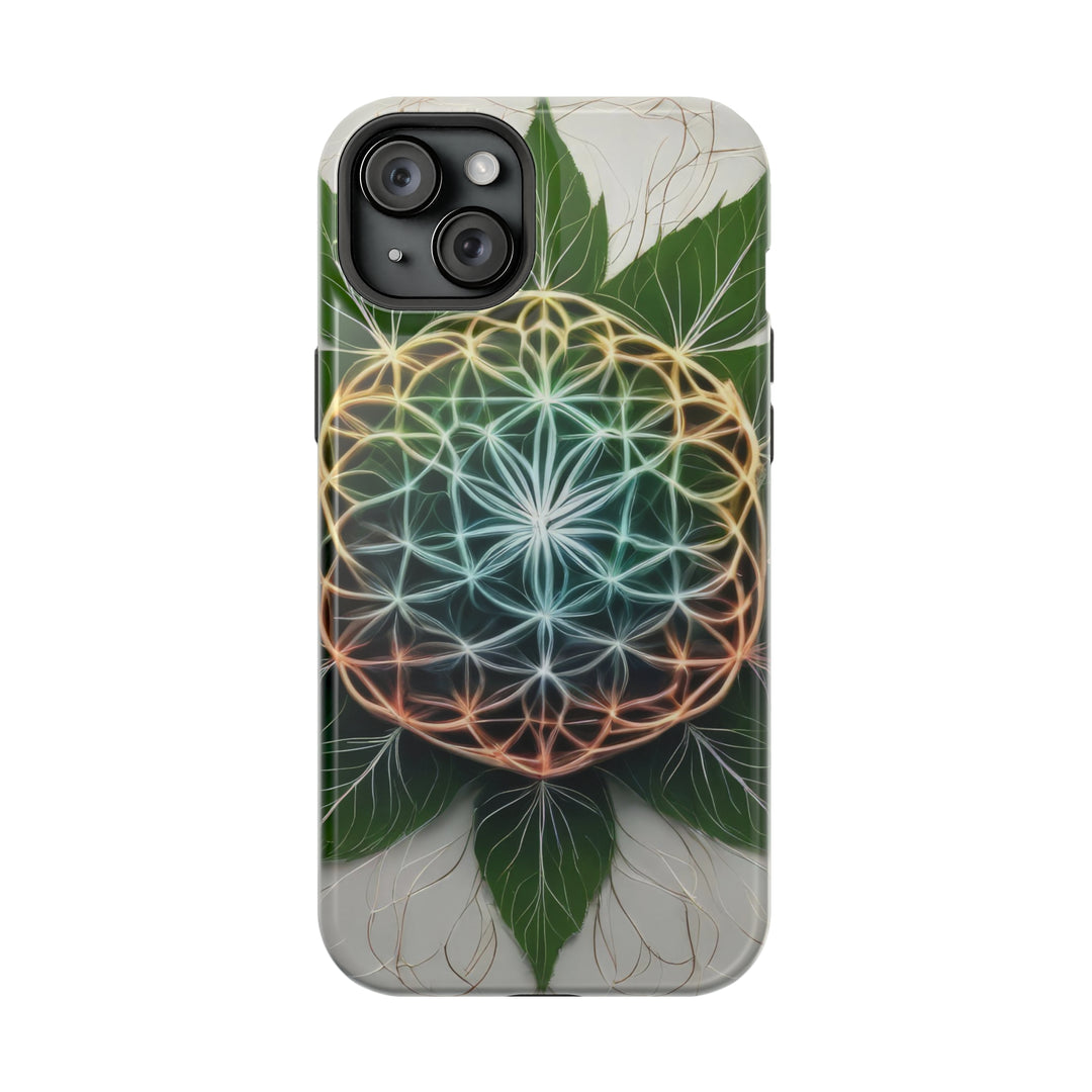 Vibrant Geometric Botanical - MagSafe Tough Case