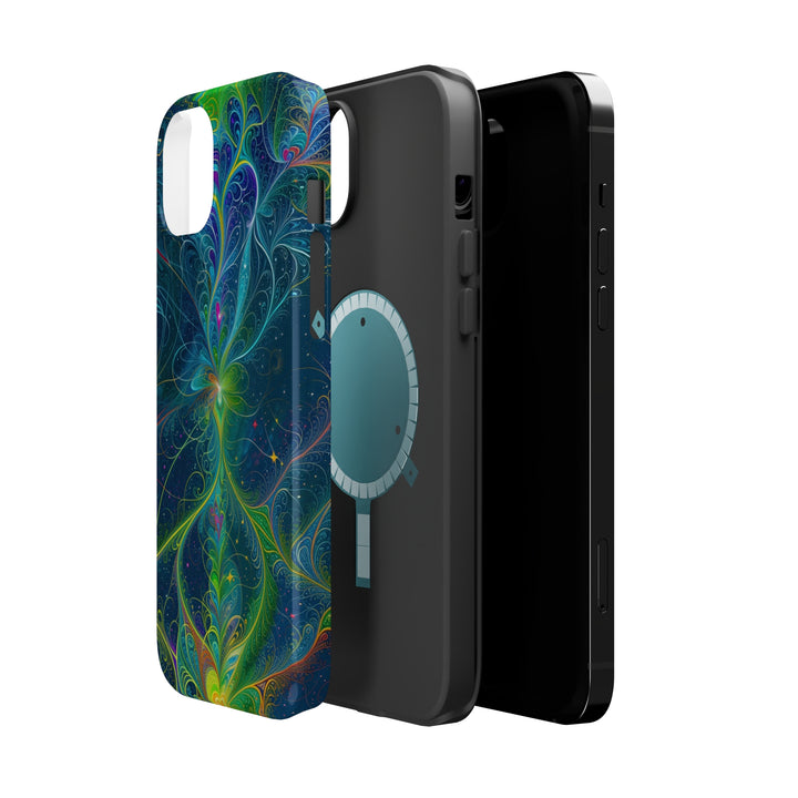 Vibrant Fractal Blossom - MagSafe Tough Case