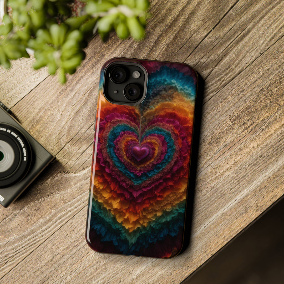 Vibrant Heart Layers - MagSafe Tough Case