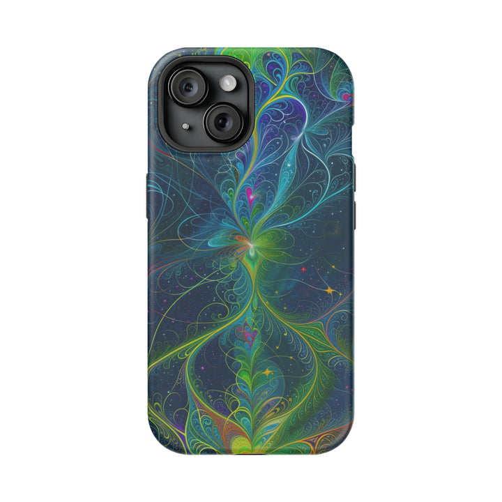 Vibrant Fractal Blossom - MagSafe Tough Case