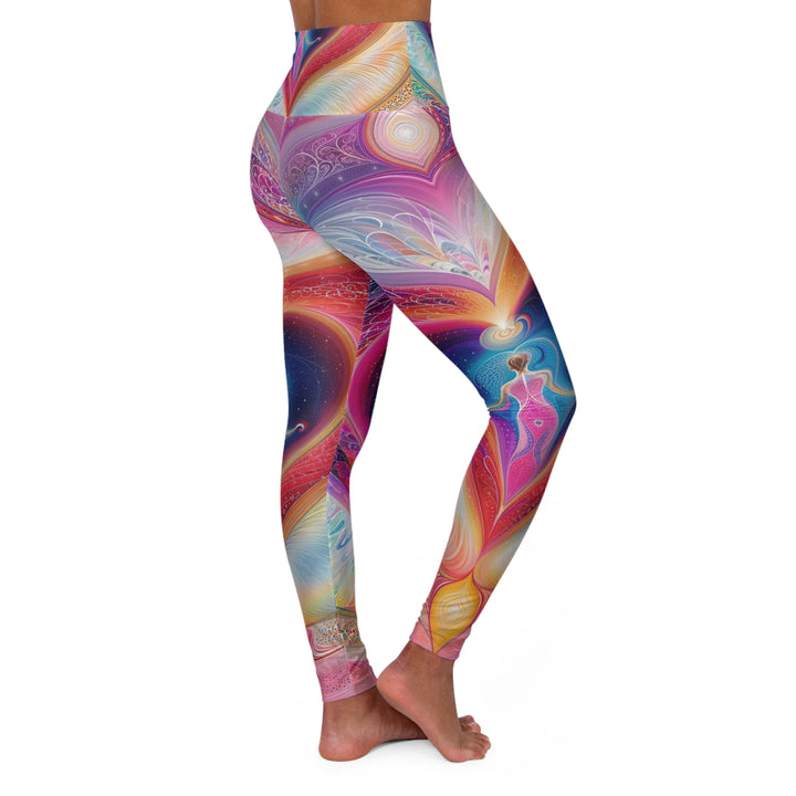 Cosmic Love Awakening - High Waisted AOP Yoga Leggings