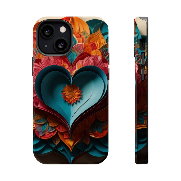 Colorful Heart Blossoms - MagSafe Tough Case
