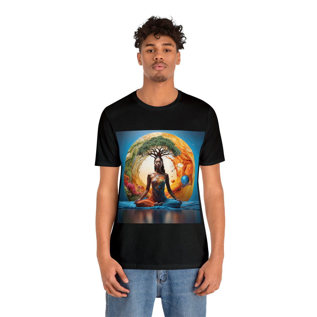 Cosmic Nature Meditation - Unisex Jersey Short Sleeve Tee