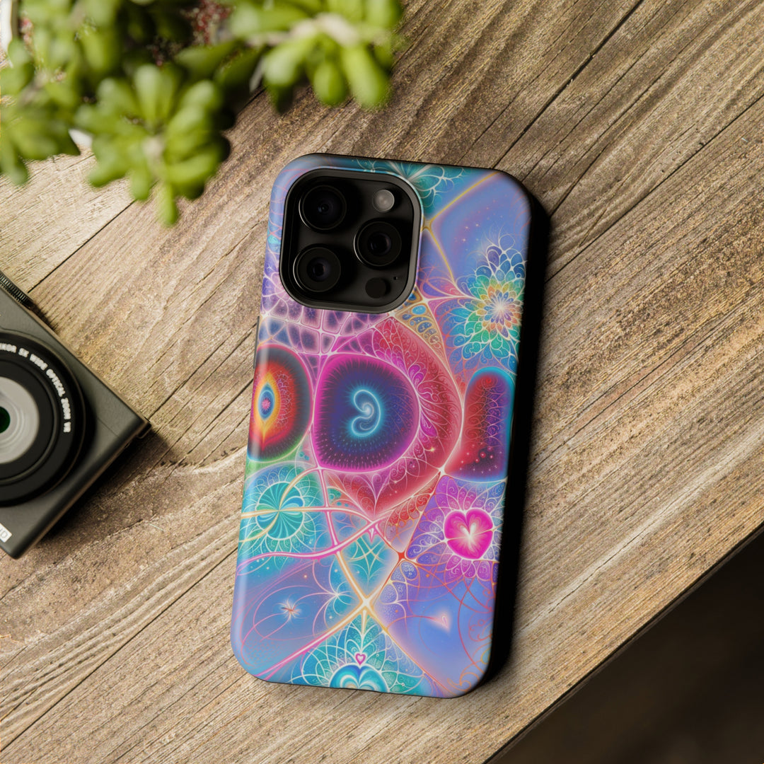 Vibrant Fractal Blossoms - MagSafe Tough Case