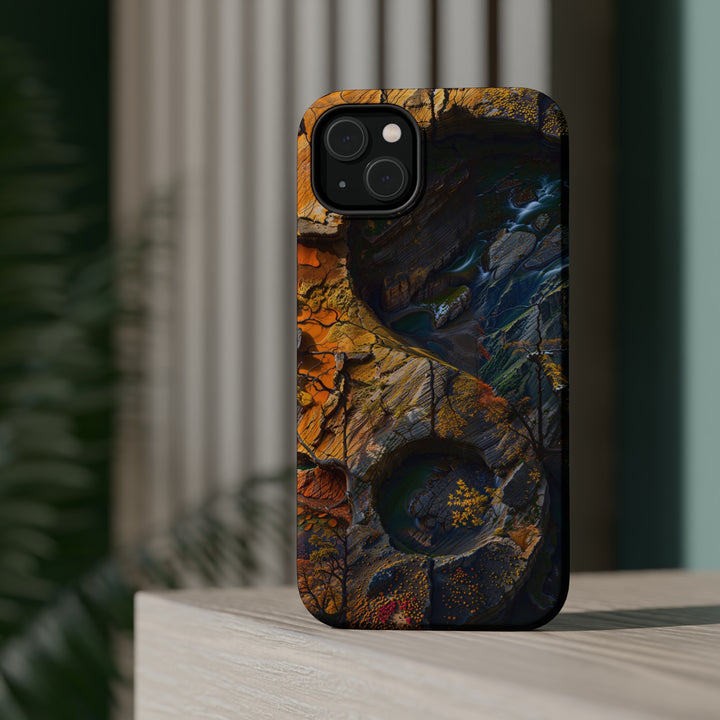 Autumn Geometric Contrast - MagSafe Tough Case
