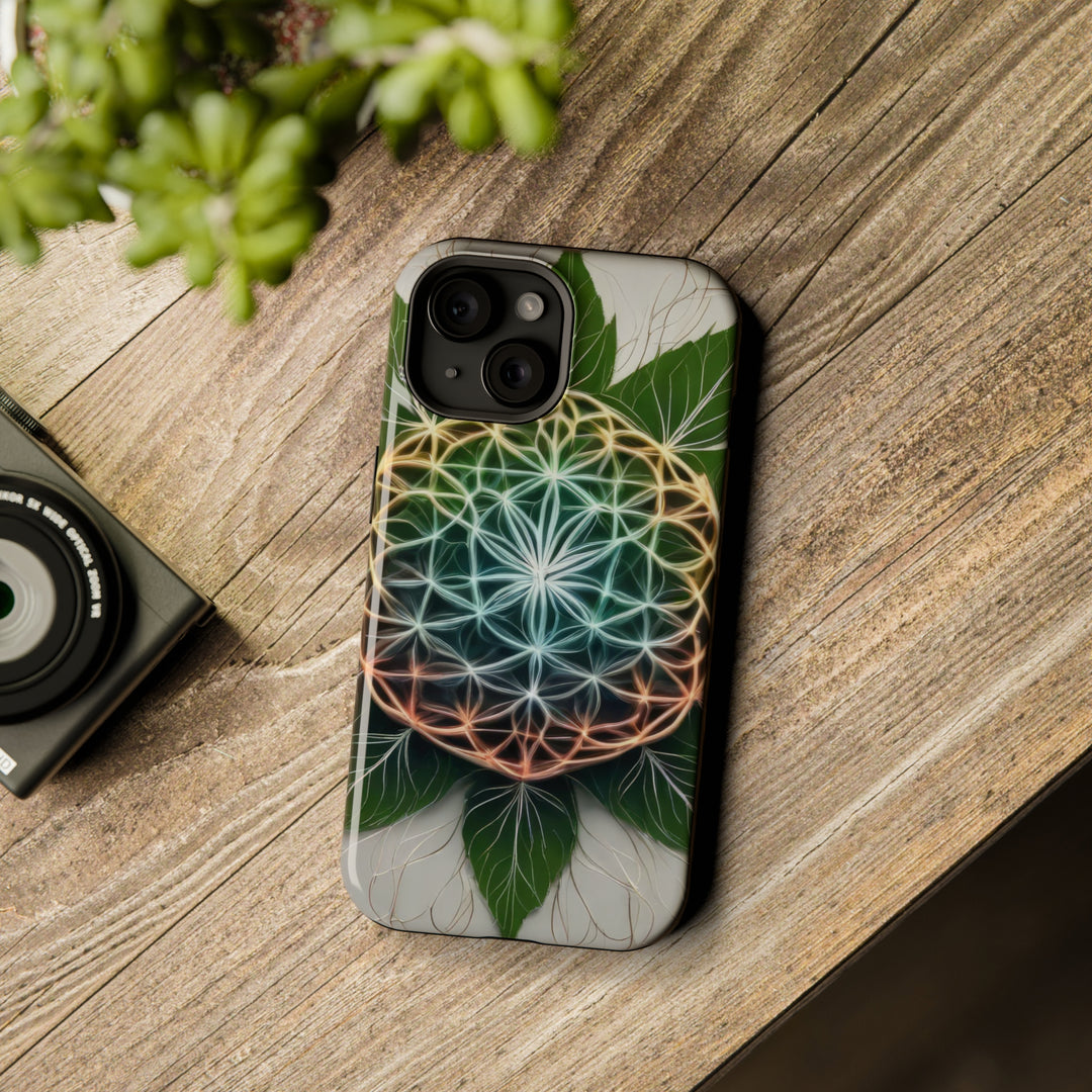 Vibrant Geometric Botanical - MagSafe Tough Case