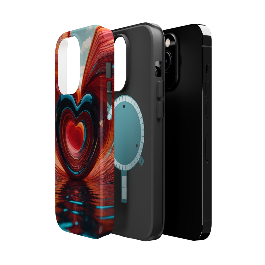 Swirling Heart Reflection - MagSafe Tough Case